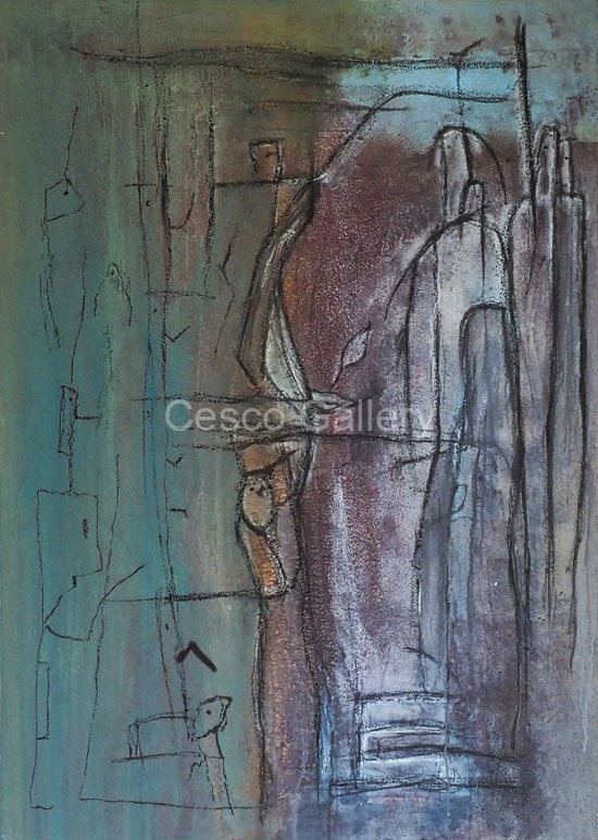 Die Wächter 139x100x4.5 CHF 1200.00