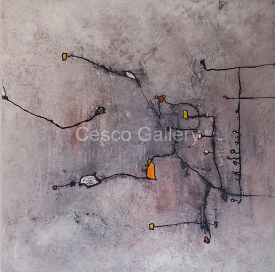The King on the Road 80x80x4 CHF 450.00